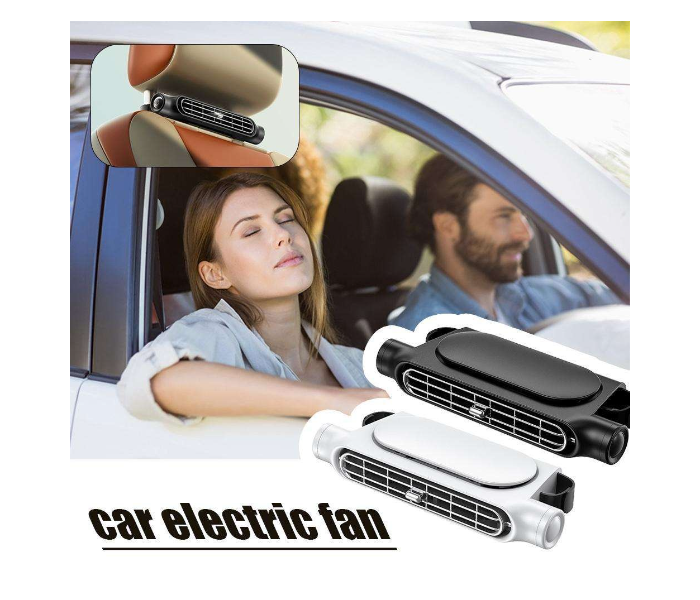 USB Car Seat Cooling Fan | Portable Headrest Fan for Backseat, 3-Speed Adjustable Airflow, Quiet Cooling for Kids & Pets, Universal Fit for Cars, Trucks, SUVs, Easy USB Power Connection in UAE