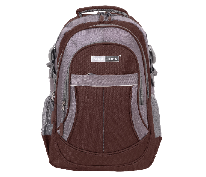 Para John PJSB6010A16 16-Inch School Backpack with Front Organizer Pocket & Side Mesh Holders Coffee in UAE