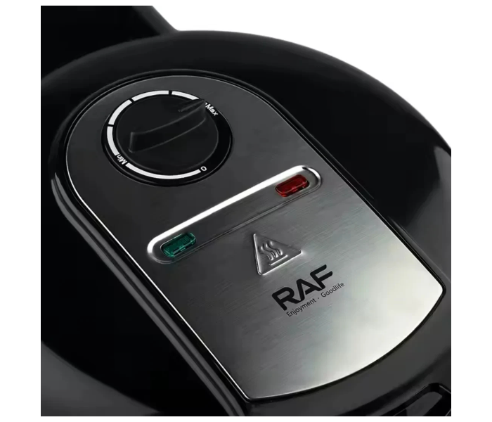 RAF 1400W Electric Roti Maker 10 inch, Double-sided Heating Chapati Maker Crepe Machine, Non-stick Coating Roti Press Tortilla Maker, Anti-scalding Handle and Indicator Lights, Adjustable Temperature R-567 in UAE