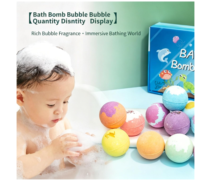 Kids Bath Bomb Set with Surprise Toys Inside, 12 Colorful Fizzies for Bubble Tub Fun, Easter Basket Gift for Boys Girls in UAE