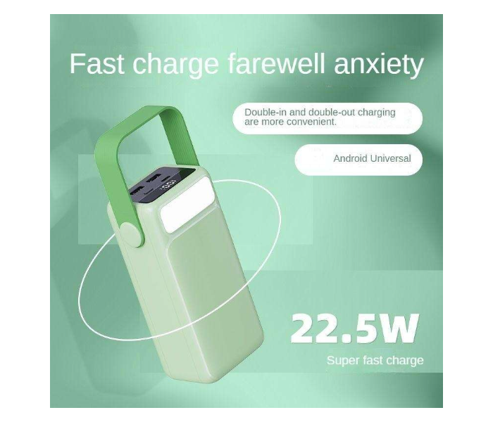 High-Capacity 60000mAh Portable Outdoor Power Bank Dual Fast Charging 22.5W Portable Charger Bank in UAE