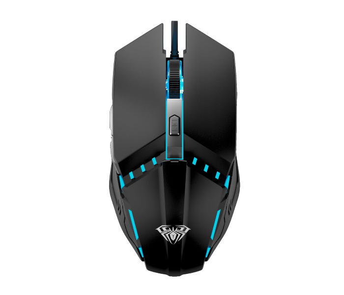AULA S31 Wired Gaming Mouse, Adjustable DPI Range 800/1000/1200 with 4 Keys, Polling Rate 125Hz | Black (S31B) in UAE