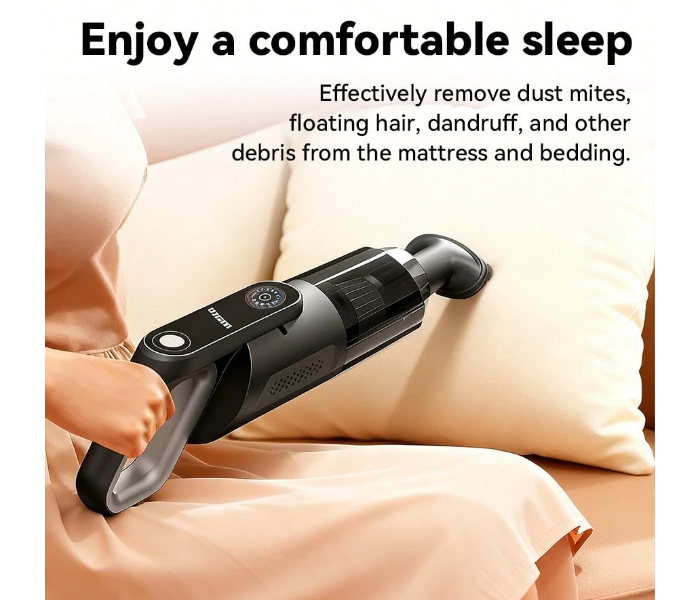 Wireless Wet Dry Vacuum Cleaner Mop Combo - 14000Pa Power Suction Self-Cleaning, Low Noise, Rechargeable Vacuum Cleaner With 3 Modes & Adjustable Length, Multi-Angle Brush For Apartment Hardwood Rug, Pet Hair, Car, Black in UAE