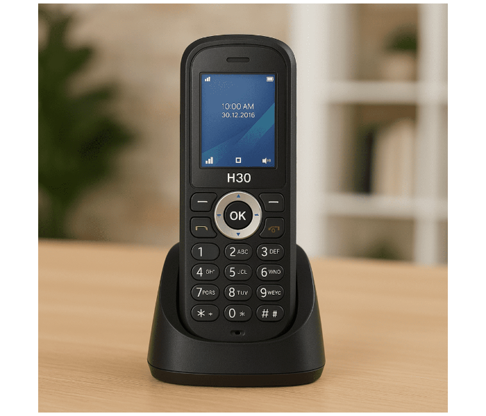 Wireless SIM Card Landline Phone – Color Screen Charging Base H30 in UAE