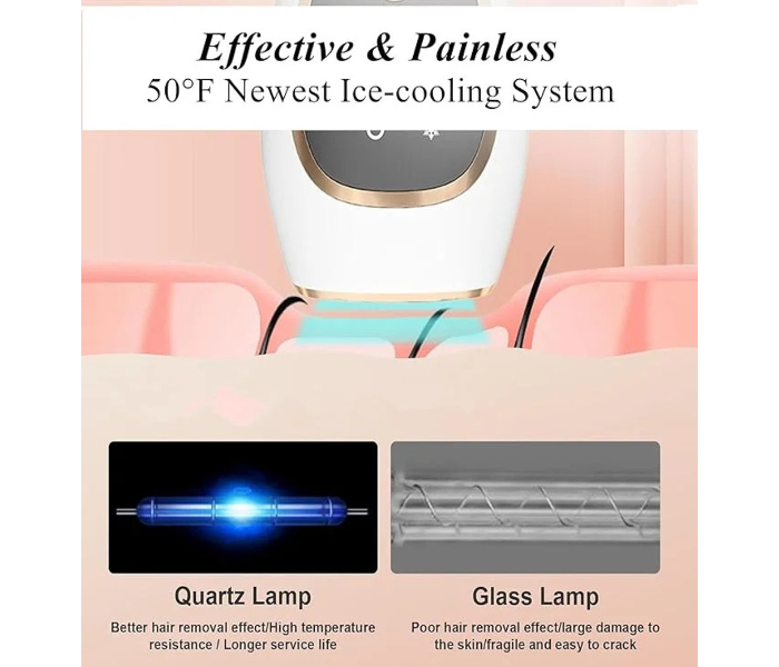 IPL Hair Removal Device Laser Hair Remover (White) in UAE