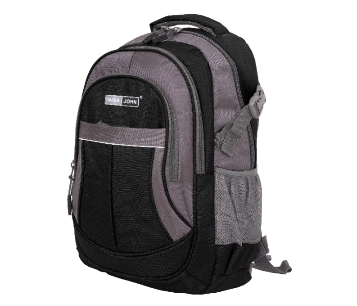 Para John PJSB6010A16 16-Inch School Backpack with Front Organizer Pocket & Side Mesh Holders Black in UAE