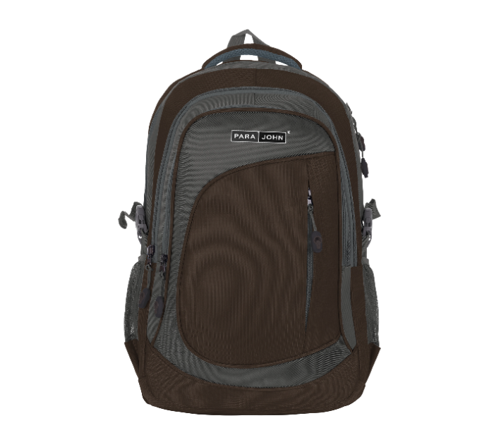 Para John PJSB6000A16 16-Inch Student School Backpack with Multi Compartments & Comfort Straps Brown in UAE