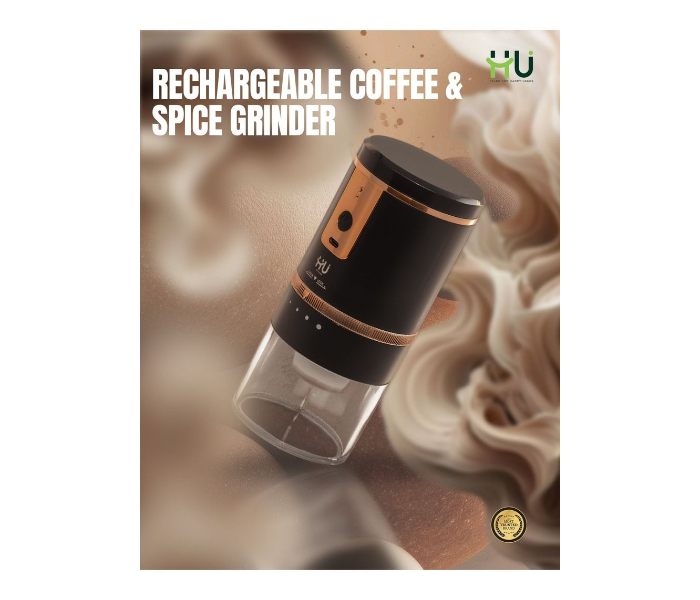 Rechargeable Coffee & Spice Grinder 250ml – Portable Electric Grinder with 5 Adjustable Grind Settings, 1200mAh Battery & Type-C Charging in UAE