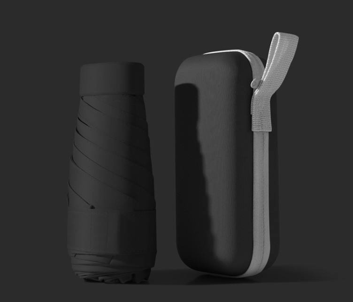Portable Small Foldable Umbrellas Gradient Color Super Mini Pocket Lightweight Sturdy Steel Shaft Windproof Travel Umbrella in UAE