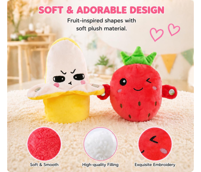 Interactive Strawberry – Soft Sensory Music Plush With Sounds, Parent-Child Fun And Early Learning (Strawberry) in UAE