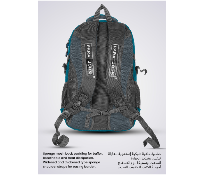 Para John PJSB6000A16 16-Inch Student School Backpack with Multi Compartments & Comfort Straps Blue in UAE