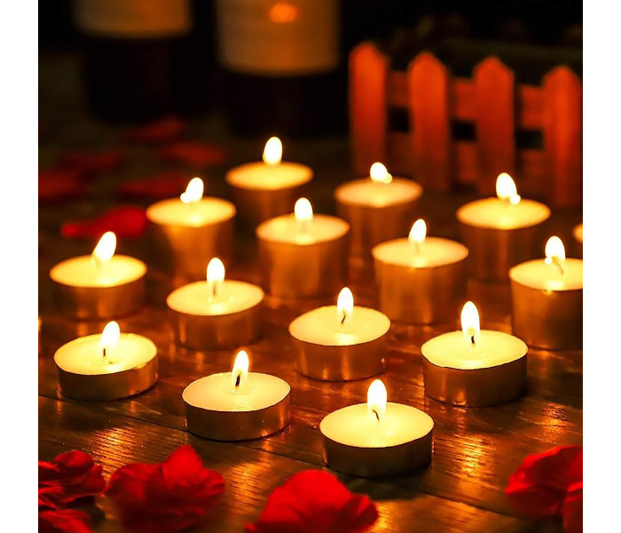 Scented Candle Romantic Proposal Colorful Ghee Wax 2 Hours 25 Mini Tealight Candles in UAE