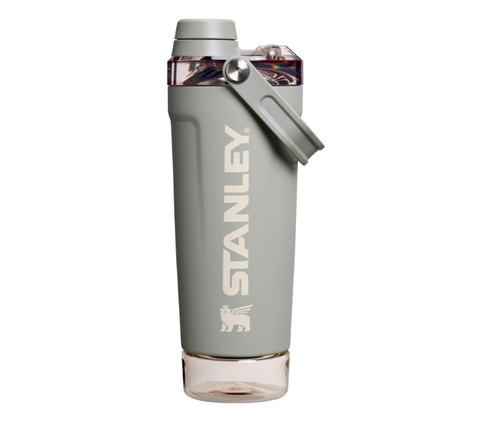 STANLEY Activate Shaker Bottle Leakproof Stainless Steel 20 oz Silver Grey in UAE