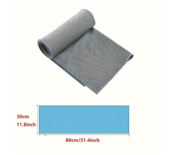 Cooling Sports Towels - Ultra-Soft, Quick-Dry Polyester Ice Towels in Vibrant Colors for Gym, Yoga, Running & Outdoor Activities in UAE