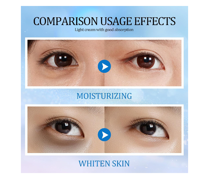 Snail Eye Contour Cream, Moisturizing and Firming, Reduces Dark Circles and Bags, Women's Anti-Wrinkle Cream, Light Texture, Quick Absorption, Ideal as a Makeup Base, in UAE