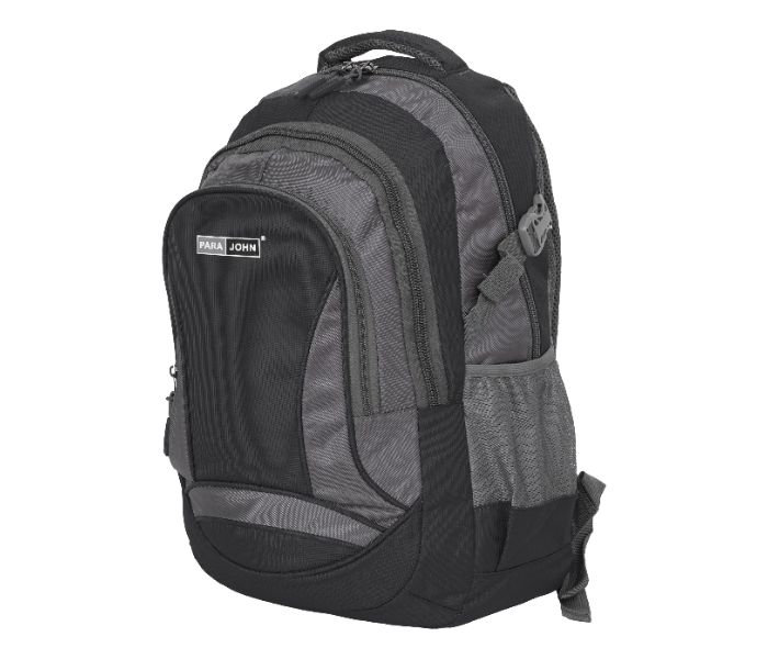 Para John PJSB6009A14 14-Inch Multi-Compartment School Backpack with Front Organizer Pocket, Side Mesh Pockets & Comfort Straps Dark Grey in UAE