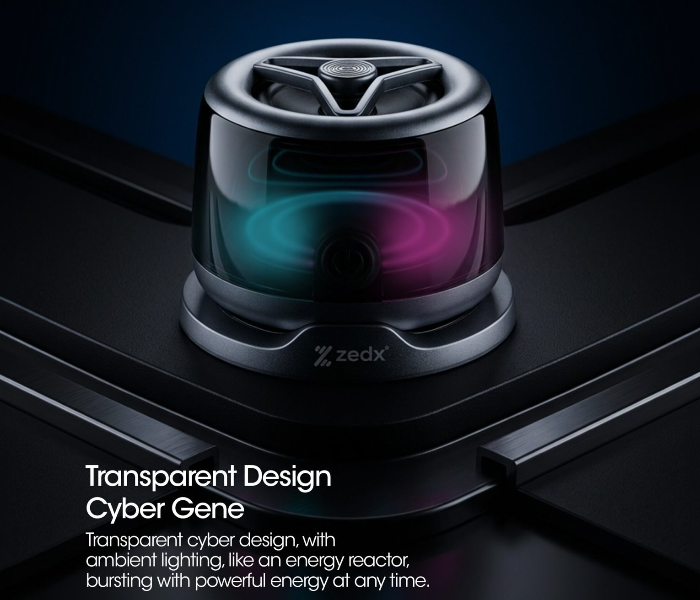 ZEDX ZX-025 Mini Magnetic Wireless Bluetooth Speaker with RGB Light 3W Portable Speaker in UAE