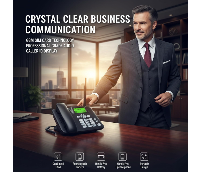 TDK KT 2200+ Dual SIM Supported Desk TelePhone set in UAE