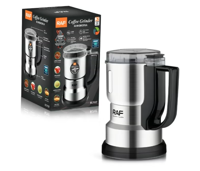 RAF 350W Electric Coffee Grinder & Spice Mill – Stainless Steel Multifunctional Dry in UAE