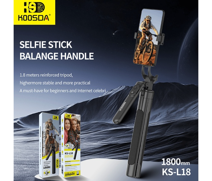 KOOSDA KS-L18 1.8M Selfie Stick Balance Handle in UAE