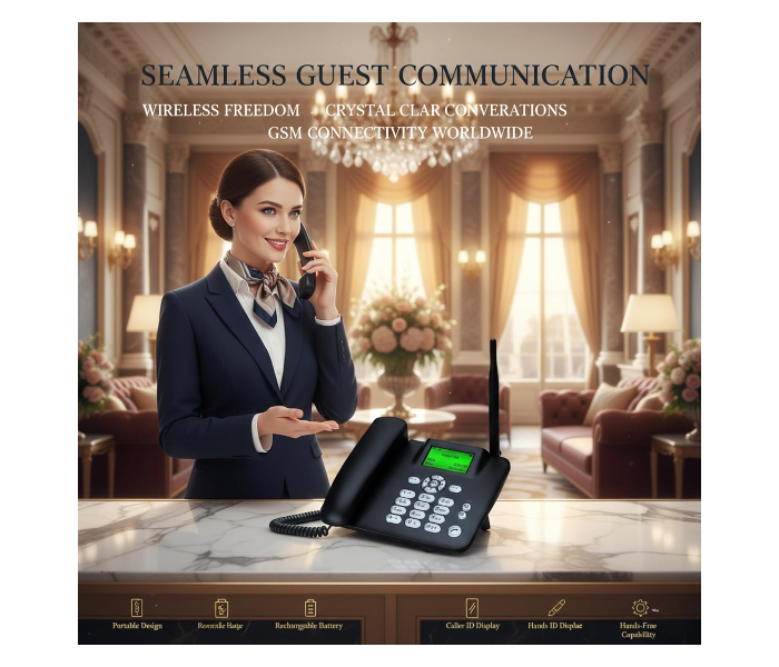 TDK KT 2200+ Dual SIM Supported Desk TelePhone set in UAE