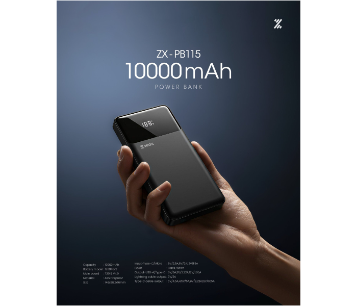 ZEDX 22.5W Fast Charging Power Bank 10000mAh in UAE