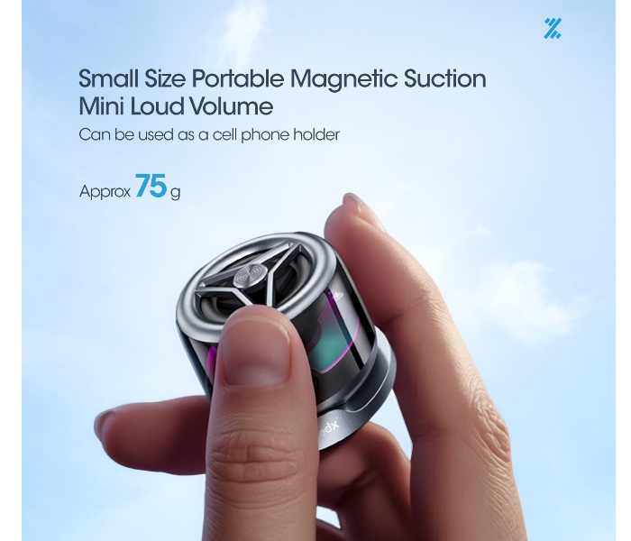 ZEDX ZX-025 Mini Magnetic Wireless Bluetooth Speaker with RGB Light 3W Portable Speaker in UAE