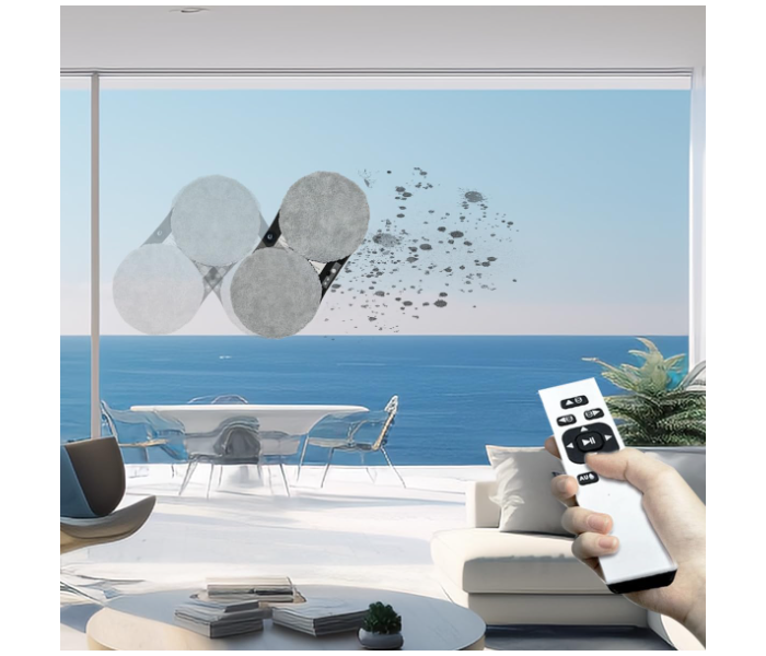 Window Cleaner Robot with Ultrasonic 5600PA Auto Water Glass Cleaning Automatic Smart Robot Cleaner, Remote Control Window Vacuum Cleaner with Control Windows/Tiles/Class Door Indoor Outdoor in UAE