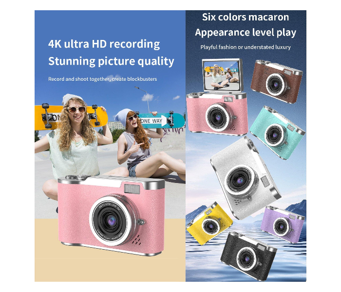LK007 2.4 inch HD CCD Camera Retro Kids Camera(PINK) in UAE
