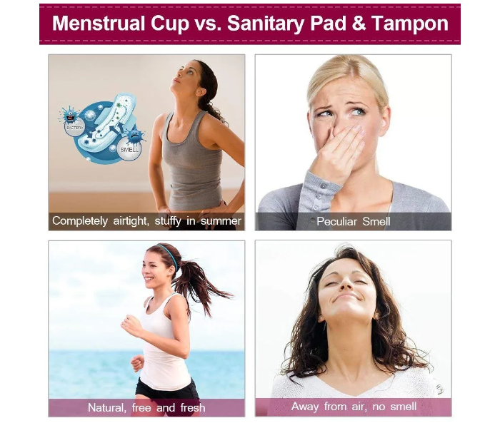 Anytime Reusable Menstrual Period Cup Medical Grade Silicone in UAE