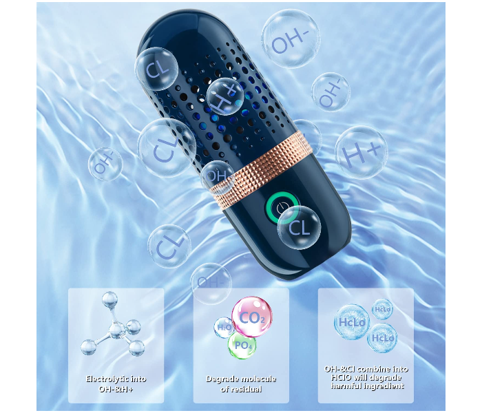 Capsule Fruit and Vegetable Purifier Portable USB Wireless Food Cleaner Vegetable Washing Machine for Fruit, Vegetable, Meat in UAE