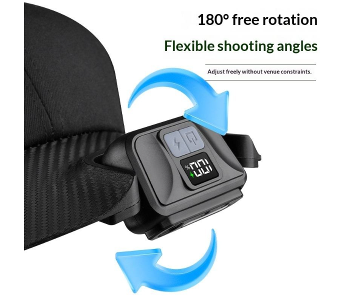 Intelligent Sensing Baseball Cap Light Rechargeable Hat Lamp Outdoor Camping Headlight Headlamp Head Flashlight Night Fishing in UAE