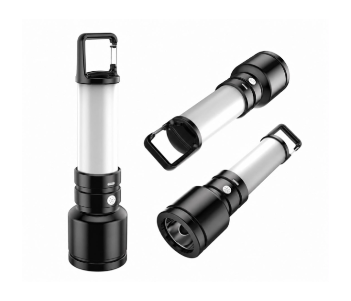 Generic High Power Led Flashlight Rechargeable Camping Lamp Lantern With Side Light Waterproof Outdoor Portable Light With Tail Hook in UAE