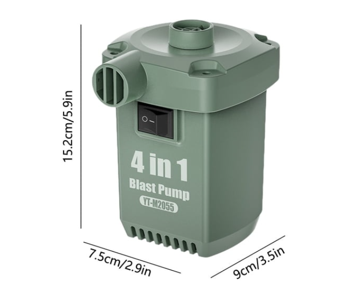 Portable Electric Air Pump & Deflator for Inflatables | Fast 260L/min Inflation,USB-C Rechargeable in UAE