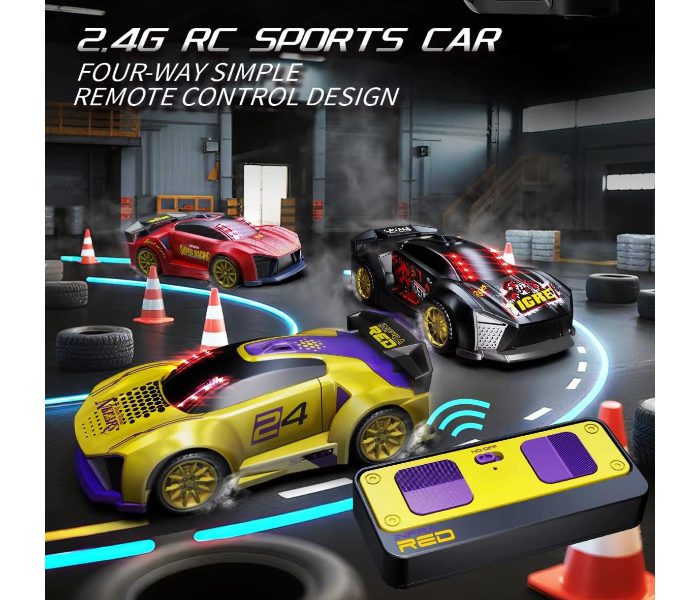 3-in-1 Remote Control Car Toy for Kids, 2 Player RC Battle Racing Car with Infrared Shooting & 360° Flip Stunts, Dual Remote, 2.4GHz Control, Best Gift for Boys & Girls Age 3+ in UAE