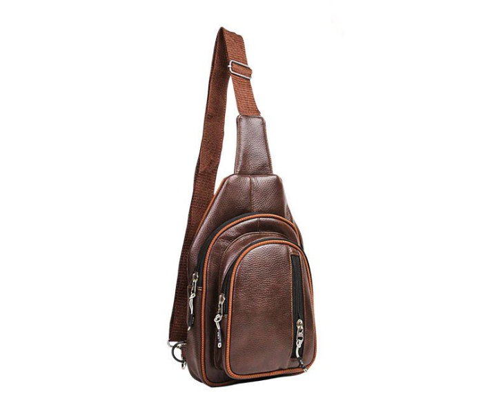 Leather Sling Bag brown in UAE