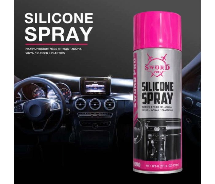Sword Pro Silicone Spray 450ml – Multi-Purpose Lubricant, Protective Coating & High-Gloss Finish in UAE