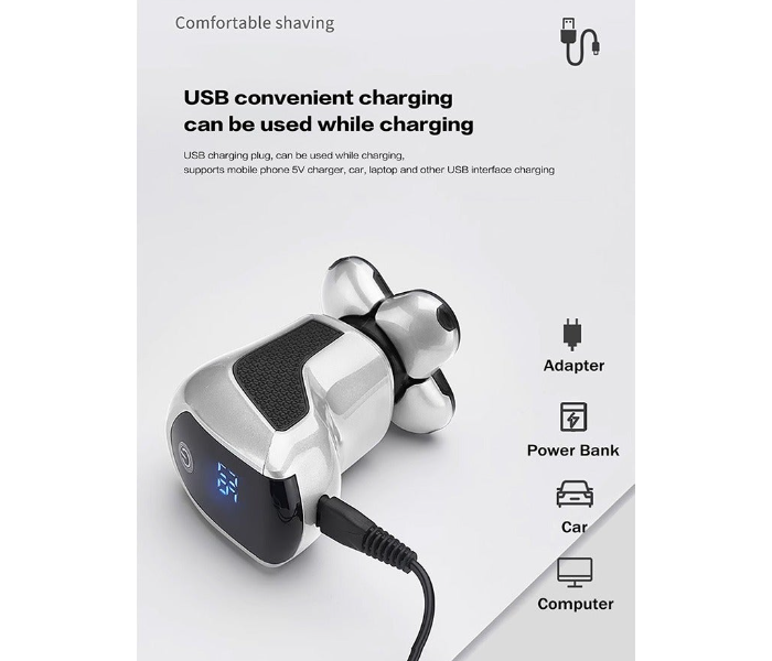 Head Shaver 7D, Upgrade Head Shavers for Bald Men, Head Electric Razor with Nose Hair Trimmer, IPX5 Waterproof Wet/Dry Mens Grooming Kit, Anti-Pinch, LED Display, USB Rechargeable in UAE