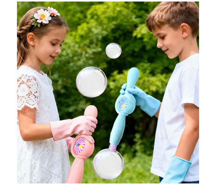 Elastic Fog Bubble Wand Toy Rechargeable Mist Smoke Maker in UAE