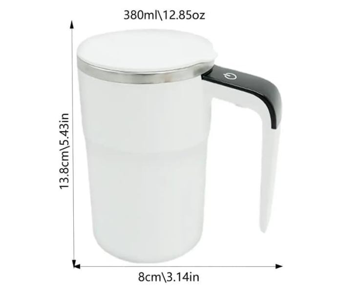  Self Stirring Magnetic Coffee Mug | Automatic Self Stirring Coffee Mug with Stainless Steel Inner | Automatic Stirring Mug for Coffee, Milk, Cocoa & Drinks in UAE
