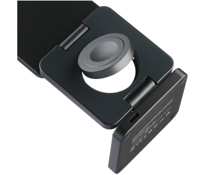 ZEDX 3-in-1 Foldable Wireless Charger Dock (15W Fast Charging, Grey) – ZX-026 in UAE