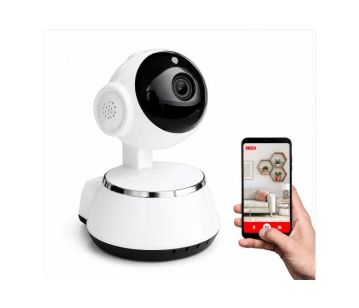 Generic IP Security Wireless Smart Camera - White in KSA