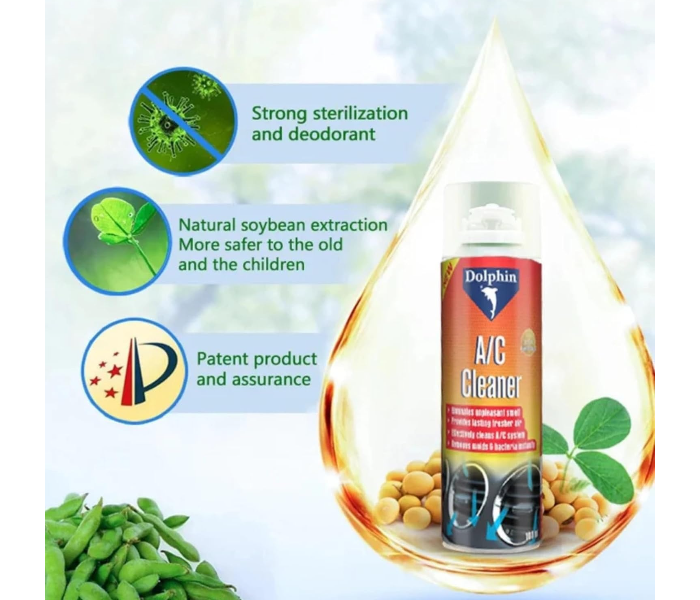 Car AC Cleaner Spray, Fresh Scent Foam for Interior Air Conditioner Vents and Ducts, Removes Dust, Dirt, and Odors, Easy to Use Vehicle Air Conditioning Cleaning Foam in UAE