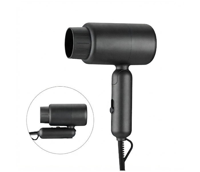 HU SMART Hair Dryer Constant Temperature 1200W Compact Travel Blow Dryer Grey HSM-1033 in UAE
