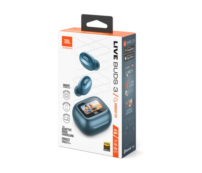 JBL Live Buds 3 True Wireless Noise Cancelling Earbuds-Blue in UAE