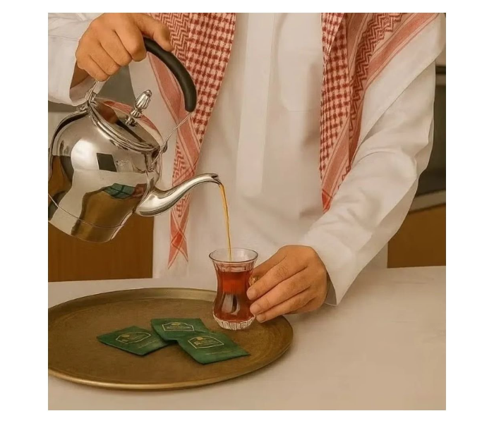 Denx Dx3410 Saudi Coffee Dallah & Electric Tea Kettle Set 1L Dallah 1.2L Kettle Stainless Steel Dual Heating Base With Digital Control Auto Shut-Off in UAE