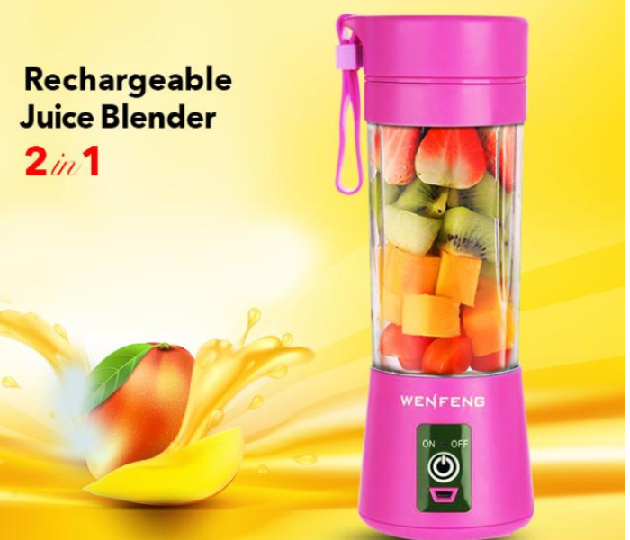 Portable Rechargeable Juice Blender 6B with USB Charger JA016 - in UAE