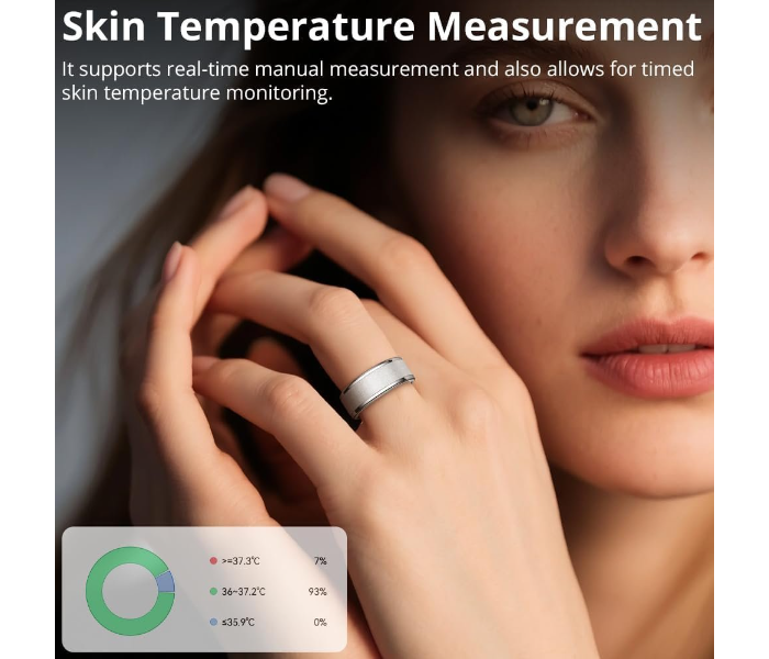 COLMI R10 Smart Ring, Sleep Health & Skin Temperature & 5ATM (silver) in UAE