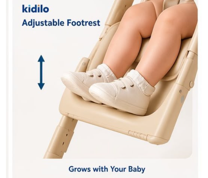 Newborn High Chair KD505 Metal Frame High Quality ASH in UAE