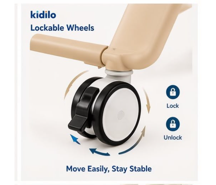 Newborn High Chair KD505 Metal Frame High Quality beigue in UAE